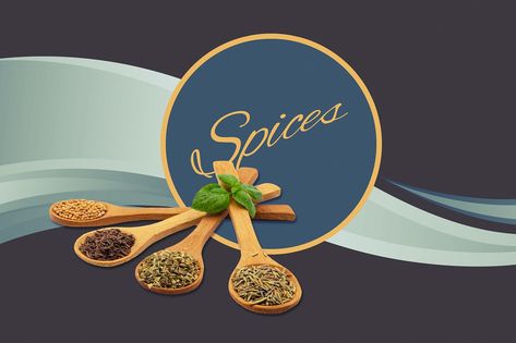 Spices Logo Presentation - Free image on Pixabay Spices Logo Design, Spices Logo, Company Logo Ideas, Folder Graphic Design, Logo Design Ideas Creative, Company Names Ideas, Scientific Poster Design, Spices Photography, Incense Packaging