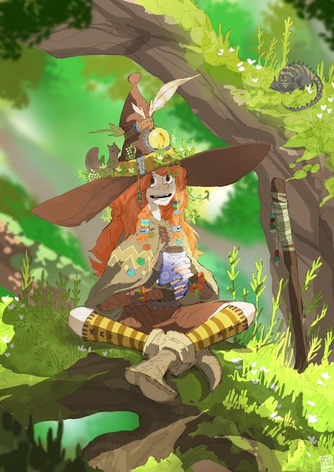 Witch Forest, Overwatch Comic, Forest Witch, Anime Witch, Characters Inspiration Drawing, Witch Magic, Witch Art, Witch Aesthetic, Fantasy Rpg