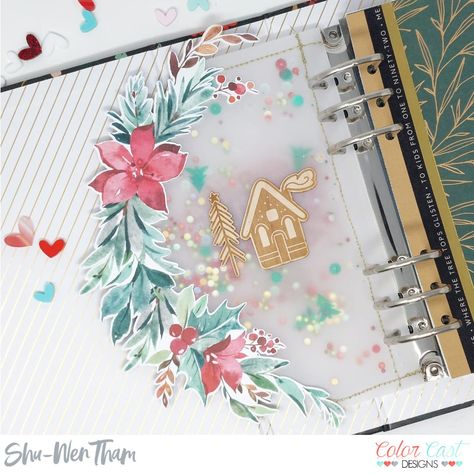 A Creative Shaker Page to Kick Off December — Color Cast Designs December Daily Ideas, December Daily Ideas Inspiration, Christmas Journaling, Daily Ideas, Happy December, Christmas Journal, Daily Page, Scrapbooking Inspiration, Memory Scrapbook