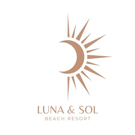 Moon And Sun Logo, Sun Moon Logo, Sun And Moon Logo, Moon And Sun Painting, Logo Lune, Nirvana Logo, Moon Clothing, Perfume Logo, City Branding