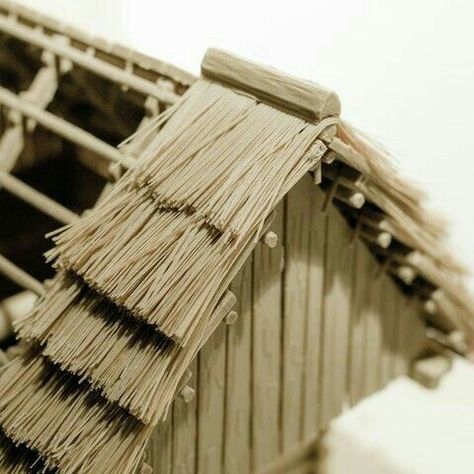 Miniatures Printable, Eco Roof, Straw Roof, Thatch Roof, Bamboo Roof, Water Architecture, Japanese Joinery, Thatched House, Timber Architecture