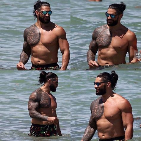 Samoan Men, Male Wrestlers, Soulmates Forever, Roman Reigns Family, Wwe Funny, Roman Reigns Smile, Polynesian Men, Roman Reigns Shirtless, Roman Reigns Wwe Champion