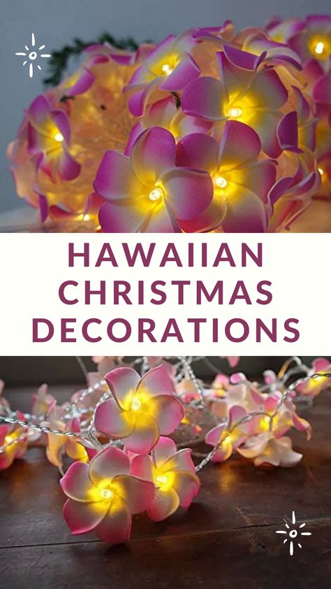 Plumeria Flower String Lights 20LED String Light Hawaiian Foam Artificial Plumeria Flower Battery Powered Fairy Starry Lights for Christmas Party Home Wedding Beach(Pink) Hawaiian Christmas Theme, Luau Christmas Tree, Luau Christmas Party, Christmas Hawaiian Theme, Hawaiian Christmas Decorations, Hawaiian Christmas Party, Christmas In Hawaii Decorations, Hawian Christmas, Hawaiian Christmas Tree