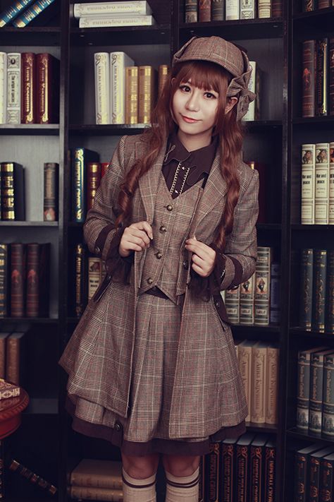 Infanta -Misty Baker Street- Ouji Jacket Detective Outfit, Khakis Outfit, Female Detective, Victorian Costume, The Fog, Baker Street, Lolita Dress, Lolita Fashion, Costumes For Women