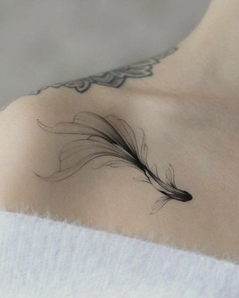 Tattoos To Cover Scars, Tato Henna, Pisces Tattoos, Bone Tattoos, Classy Tattoos, Feather Tattoo, Badass Tattoos, Subtle Tattoos, Elegant Tattoos