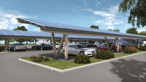 Green Parking, Car Park Design, Solar Parking, Parking Lot Architecture, Car Wash Systems, Solar Carport, Green Industry, Car Charging Stations, Carport Designs