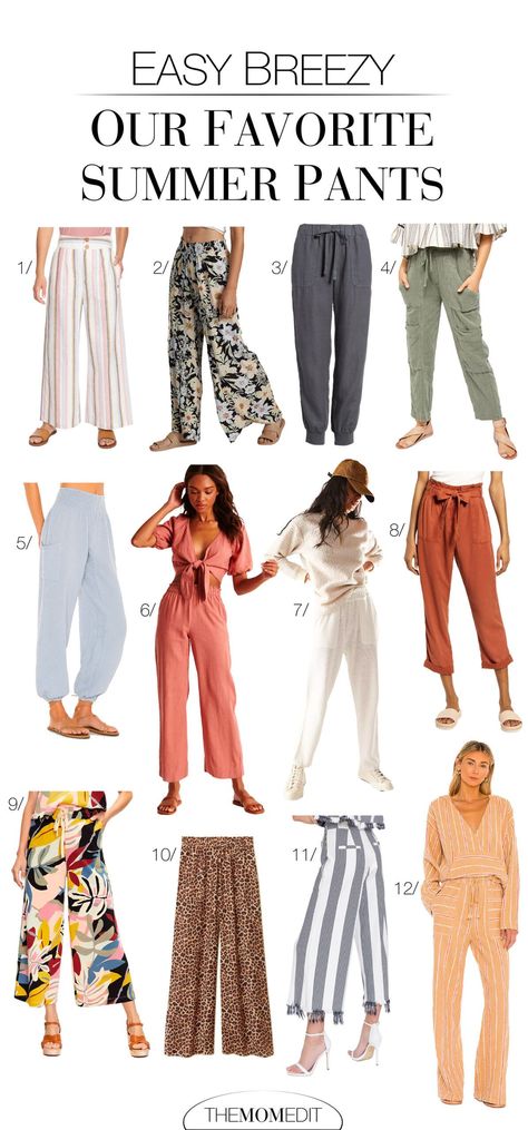 BEACH VIBES ON FLEEK: CUTE SUMMER PANTS FOR A BREEZY OUTFIT REFRESH | Summer is on our minds & that means 1 thing...a summer closet refresh. Aka new light, flowy pants! From beach lounging to date night, these pants are versatile--just the way we like it. #BeachStylePool #BeachPant #LoungeSetsForWomen #MatchingSetLoungewear #LoungewearWomen #SummerPants #SummerVibes #PantsOutfit #BeachOutfit #BeachFashion #BeachStyle #Summer Beach Pants Women, Long Pants For Summer, Float Pants Outfit Summer, Light Weight Pants For Summer, Summer Breezy Outfits, Wide Leg Beach Pants Outfit, Pants For Summer For Women, Plus Size Summer Pants, Beach Outfits Pants