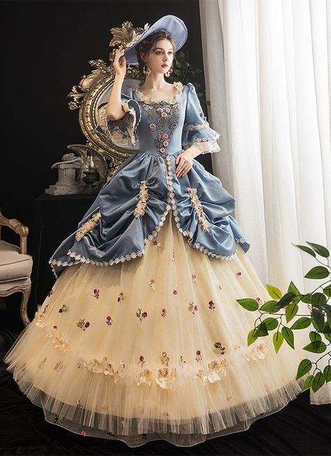 Buy high quality Rococo Baroque Marie Antoinette Ball Dresses 18th Century Renaissance Historical Period Victorian Dress Gown For Women at low price.Shop for Vintage Authentic Victorian Dresses,Ballgowns,Special Occasion Dresses,Masquerade Party Dresses online. Victorian Dress Gown, Masquerade Party Dresses, Victorian Ball Gowns, Moda Medieval, Gothic Victorian Dresses, Gaun Abad Pertengahan, Baroque Dress, Rococo Dress, Antoinette Dress