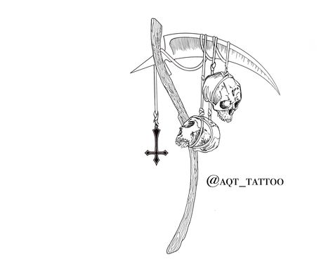 Mini Grim Reaper Tattoo, Grim Reaper Tattoo Feminine, Reaper Scythe Tattoo, Santa Muerte Tattoo Stencil, Burning Candle Tattoo, Reaper Drawing, Gotik Tattoo, 13 Tattoo, Medusa Tattoo Design