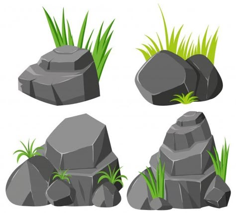 Drawing Rocks, 카드 디자인, Christmas Graphics, Landscape Drawings, Cartoon Background, Rock Design, Environment Concept Art, Background Illustration, Art Drawings Sketches Simple