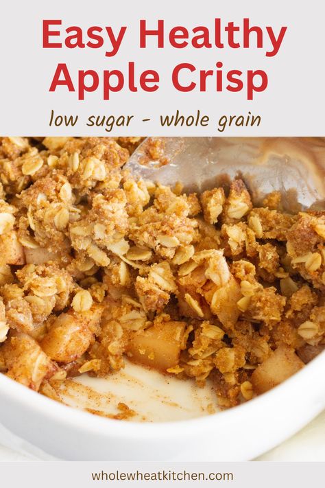 Apple Crisp Healthy, Healthy Apple Crisp Recipe, Cobbler Apple, Gluten Free Apple Recipes, Apple Crisp Without Oats, Apple Crisp Recipe Healthy, Vegan Apple Crisp, Healthy Apple Crisp, Gluten Free Apple Crisp