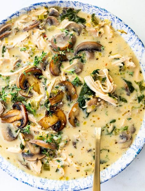 Chicken And Cream Of Mushroom, Chicken Mushroom Soup Recipe, Chicken Mushroom Soup, Healthy Soups, Chicken Mushroom, Mushroom Soup Recipes, Deep Freeze, Cream Of Mushroom Soup, Cream Of Mushroom