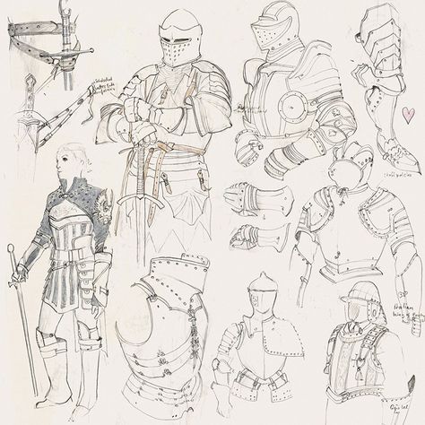 How To Draw Armor, Armor Drawing Reference, Armor Sketch, Armor Drawings, Knight Sketch, Drawing Man, Knight Drawing, Ball Is Life, Sketch Practice