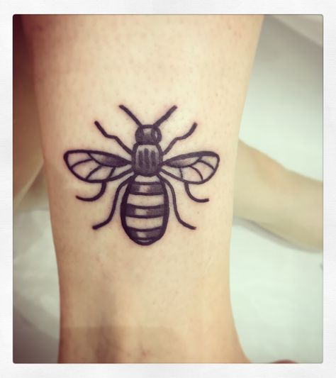 Manchester Bee Tattoo Manchester Bee Tattoo, Bee Tattoo Manchester, Manchester Bee, Bee Images, Bee Tattoo, Tattoo Meaning, Tattoos With Meaning, Tattoo Images, Manchester