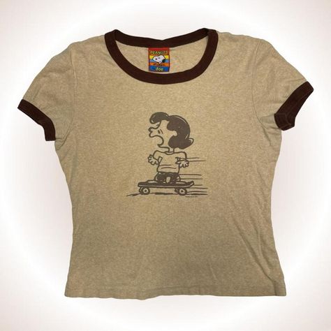 Lucy Van Pelt, Brown Shirt, Vintage Stuff, Swaggy Outfits, Accessories Clothing, Dream Clothes, Look Cool, Aesthetic Fashion, Infant Tees