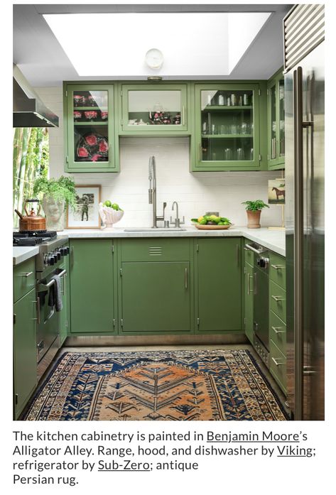 Dakota Johnson Kitchen, Pierce Ward, Web Of Lies, Ad Architectural Digest, Green Cabinets, Home Board, Powerful Images, Los Angeles Homes, Kitchen Cabinetry