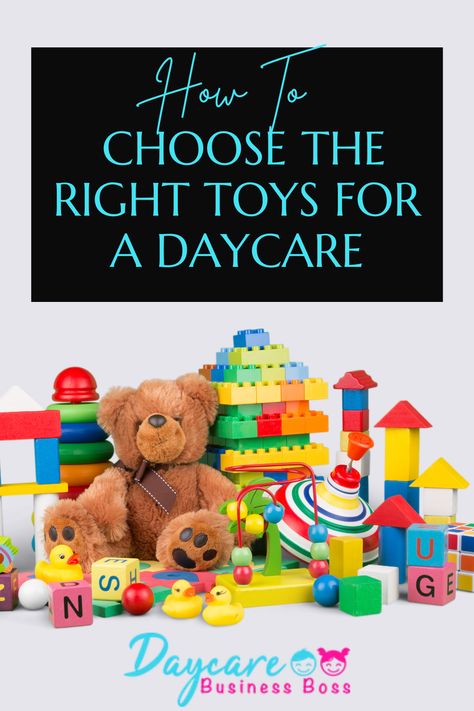 The best toys for a daycare should be age appropriate and meet the highest levels of safety standards. Considering the safety aspects of each toy and the age appropriateness is key to choosing the best toys for a daycare. Daycare Equipment, Daycare Toys, Daycare Supply List, Must Have Toys For Home Daycare, How To Start A Daycare Center, Starting A Daycare Center, I’m Home Daycare Set Up, Toddler Daycare Rooms, Daycare Nursery