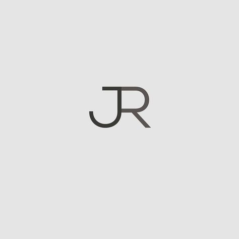 JR monogram logo design. #tallantdesign #logo #monogram Rj Monogram, Jj Monogram, Jr Monogram, Fashion Typography Design, Rj Logo, Jr Tattoo, Jr Logo, R Monogram, Monogramm Alphabet