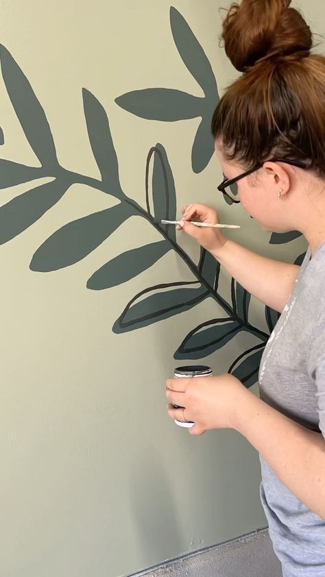 olivegreyavenue on Instagram: The mural is ALMOST finished! #garageworkshop #muralpainting #shareyourclare Custom Wall Design, Bathroom Wall Mural, Wall Murals Diy, Diy Mural, Creative Wall Painting, Rv Makeover, School Murals, Bedroom Murals, Wood Accent Wall