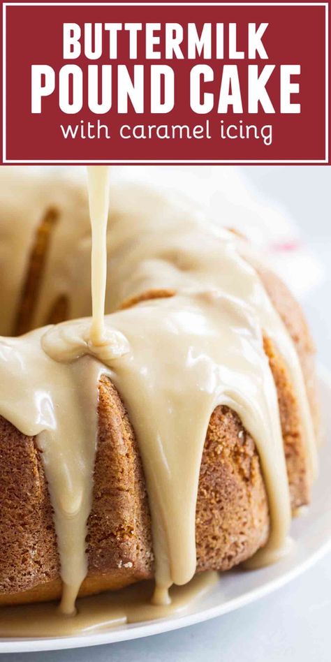 Pound Cake Frosting Recipes, Pound Cake With Caramel Icing, Pound Cake Topping Ideas, Toppings For Pound Cake, Fall Pound Cake, Pound Cake Icing Recipe, Pound Cake Frosting, Icing For Pound Cake, Pound Cake Toppings