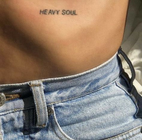 Heavy Soul, Soul Tattoo, Writing Tattoos, Classy Tattoos, Discreet Tattoos, Dainty Tattoos, Simplistic Tattoos, Little Tattoos, Line Tattoos