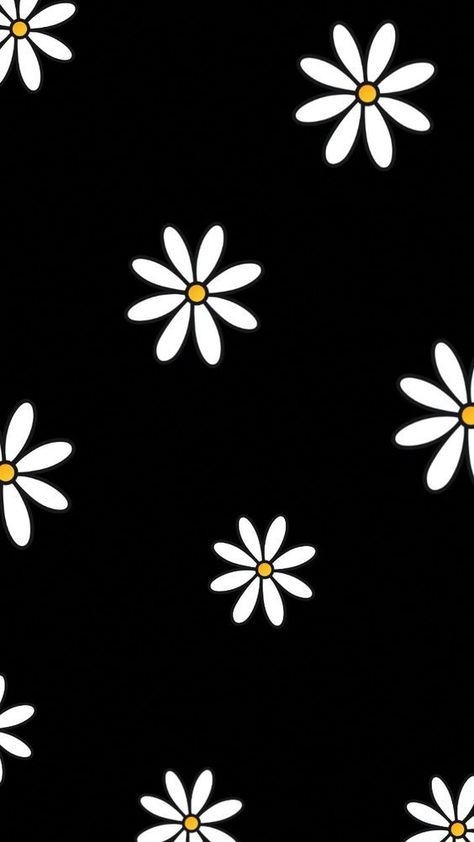 Daisy Flower Drawing, Black And White Wallpaper Iphone, Purple Wall Art, Daisy Wallpaper, Iphone Wallpaper Sky, Flower Icons, Simple Iphone Wallpaper, Profile Pictures Instagram, Cute Flower Wallpapers