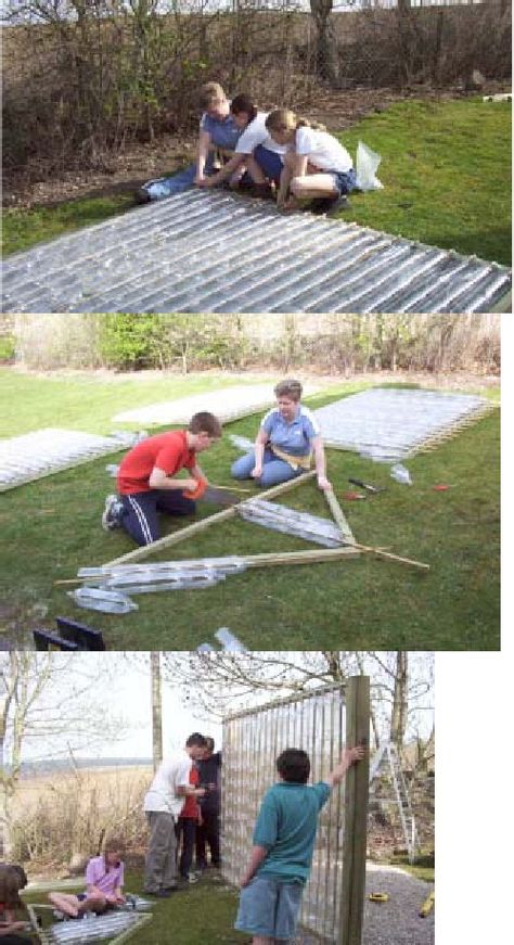 How to build your own Recycled Plastic Bottle Greenhouse - Education Project | Scribd Bottle Greenhouse, Plastic Bottle Greenhouse, Greenhouse Supplies, Bottle House, Project Plan, Wooden Greenhouses, Greenhouse Plans, Diy Greenhouse, Garden Greenhouse