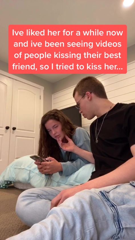 Kissing Friend Challenge, Kissing My Best Friend Challenge Tik Tok Videos, Kiss Your Guy Best Friend Challenge, How To Get Guy Friends, Kissing My Boy Best Friend Challenge Tik Tok Videos, Kiss Best Friend Challenge Tiktok Videos, Kiss Best Friend Challenge Videos, I Did The Trend Where You Kiss Your Best Friend, Kiss Your Boy Best Friend Challenge