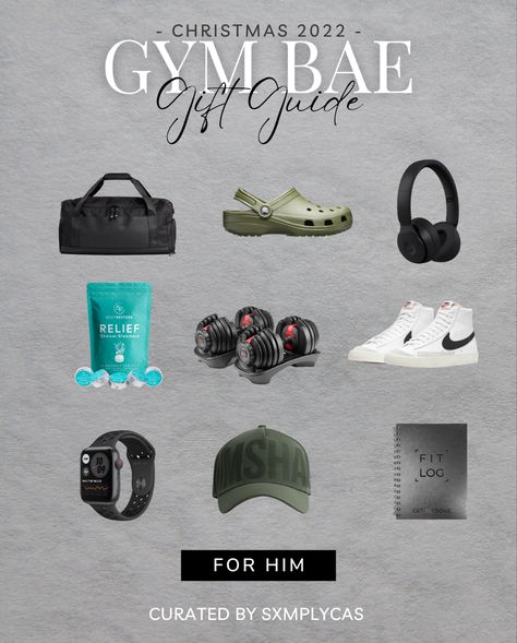 Christmas holiday gift guide for a gym rat or someone who likes to workout. Gym Bag Gift Ideas For Him, Gym Accessories For Men, Gym Essentials For Men, Workout Gifts For Men, Gym Stuff For Boyfriend, Gym Christmas Gifts, Gym Gift Ideas For Him, Gym Bro Gift Basket, Gym Accessories For Men Products