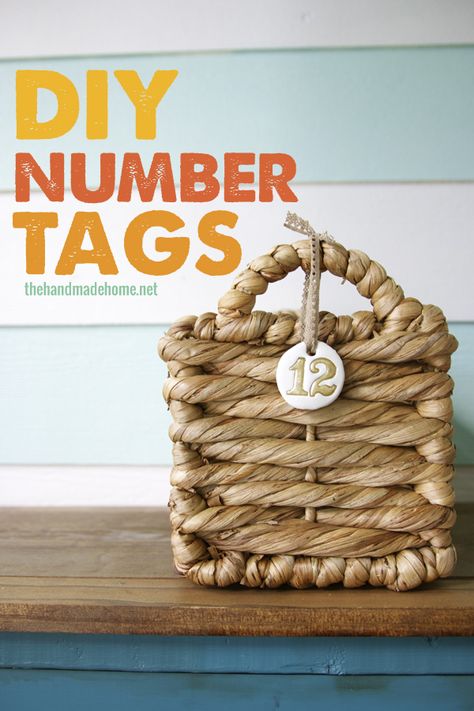 how_to_make_number_tags Diy Gift Basket, Ashley Walters, Tags Ideas, Number Tags, Simple Gift Wrapping, Do It Yourself Crafts, Diy Tags, Local Crafts, Toy Organization