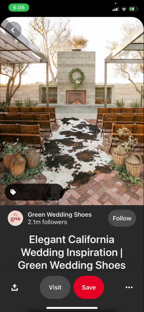 Cowhide Wedding Aisle, Montana Mountains, Wedding Isles, Neutral Wedding, Future Wedding Plans, Cow Hide Rug, Wedding Aisle, Green Wedding Shoes, San Luis Obispo