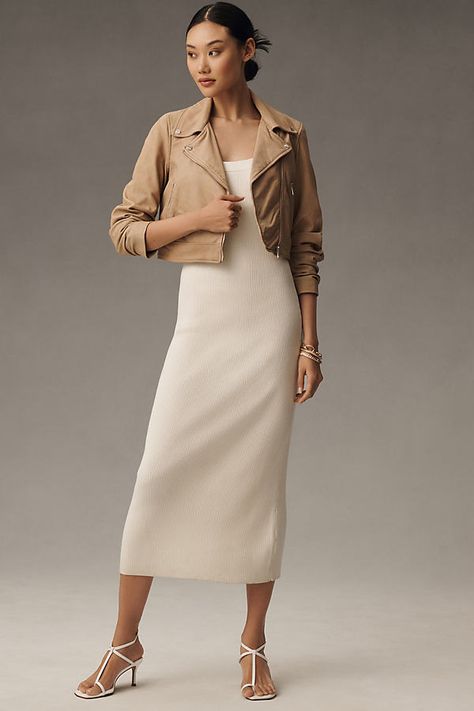 Leather; polyester, elastane lining Side zip pockets Front zip Professional leather clean Imported | Janika Leather Moto Jacket by Lamarque in Beige, Women's, Size: XS, Polyester/Leather/Elastane at Anthropologie Cream Leather Jacket Outfit, Beige Leather Jacket Outfit, Womens Leather Jacket Outfit, Cream Leather Jacket, Beige Leather Jacket, Leather Jacket Outfit, Jacket Outfit Women, Leather Jacket Outfits, Leather Moto