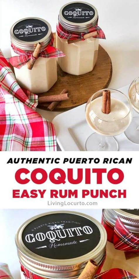 Best Coquito Recipe, How To Make Coquito, Coquito Drink, Traditional Christmas Drinks, Puerto Rican Rum, Easy Holiday Party, Eggnog Dessert, Coquito Recipe, Rum Punch Recipes