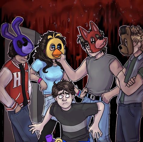 Fnaf 4 Bullies, Fnaf Story, Fnaf Cosplay, Michael X, Fnaf Oc, Fnaf 4, Michael Afton, Animatronic Fnaf, Fnaf Comics