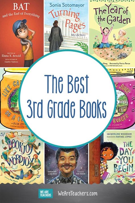 Best 3rd Grade Books, As Chosen By Teachers - WeAreTeachers Books For Third Graders, Homeschool Goals, Third Grade Books, 3rd Grade Books, Classroom Libraries, Books Nonfiction, Elementary Books, Third Grade Writing, Teaching Third Grade