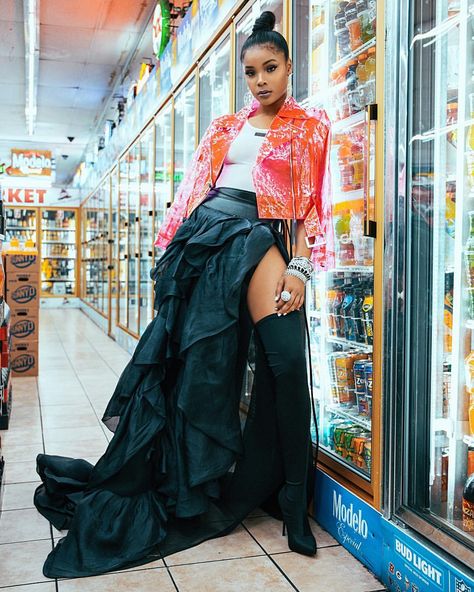 ...aye @ajionaalexus pass them one of those @gatorade’s. they’re gonna need it for this. 💦🎬🔥#Fashion #Editorial #Style #AjionaAlexus… Baddie Style, Fashion Editorial, Her Style, Watch Design, Fashion Ideas, Need This, Dress To Impress, High Waisted Skirt, Editorial