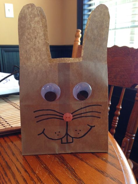 Bunny Bags For Easter, Easter Door Decorations Classroom, Paper Bag Bunny, Easter Door Decorations, Prek Ideas, Easter Door Decor, Bunny Treats, Easter Preschool, Easter Bags