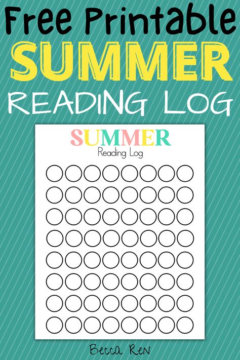 summer reading log Summer Reading Log Printable Free, Kids Summer Reading Chart, Summer Reading Chart, Summer Reading Log, 100 Book Challenge, Family Activities Preschool, Reading Chart, Reading Log Printable, Summer Reading Challenge