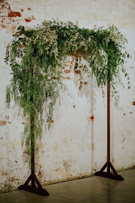 ~ Wedding Arch Greenery, Rustic Spring Wedding, Rustic Wedding Backdrops, Cocktail Party Wedding, Greenery Decor, Theme Nature, Wedding Arbour, Wedding Altars, Floral Arch