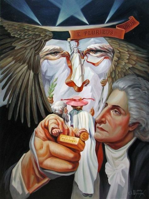 Uncle Sam Oleg Shuplyak, Image Illusion, Optical Illusion Paintings, Illusion Kunst, Illusion Paintings, Optical Illusion Drawing, Famous Historical Figures, Image Halloween, Hidden Images