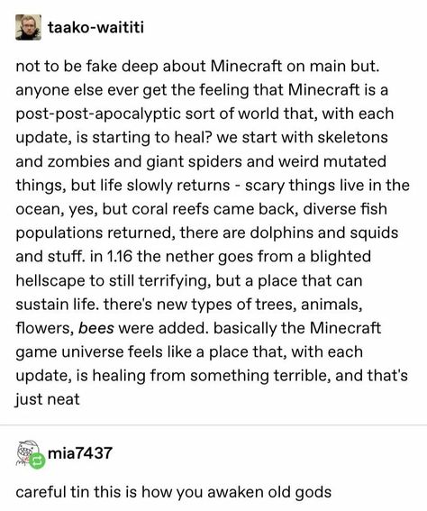 Fictional World Ideas, Minecraft Theories, Minecraft Lore Ideas, Minecraft End Poem, Minecraft Quotes, Minecraft Lore, Minecraft Humor, Minecraft Book, Minecraft Things