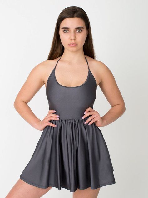 Shirred Skirt, American Apparel Dress, Nylon Dress, Disco Dress, Flirty Dresses, Striped Mini Dress, Poplin Dress, Cocktail Dress Lace, Figure Skater