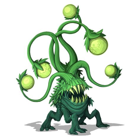 Plant Monster, Plantas Vs Zombies, Rpg Characters, Architecture Concept Drawings, Monster Concept Art, Creatures Of The Night, Fantasy Creatures Art, Fantasy Monster, Creature Concept Art