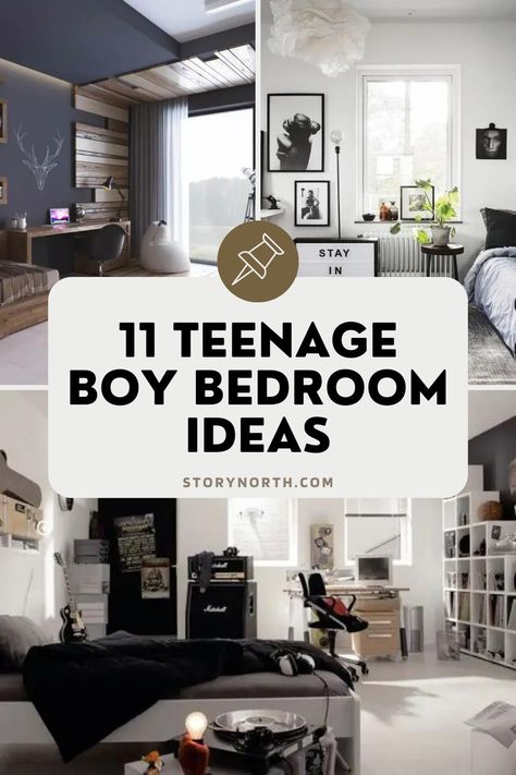 For those teen boys who aren't afraid to stand out, these bedroom ideas are a perfect fit. From funky patterns to punchy accent walls, these bedrooms are sure to inspire creativity and fun. #vibrantbedroom #boldbedroomideas #teenpersonality #uniquebedroom #teeninspiration Teenage Room Decor Boy Small Bedroom Ideas, Boys Room 10-12, Teen Room Decor For Boys Small Spaces Bedroom Ideas, Ikea Teenage Boys Bedroom Ideas, Teen Boy Bedroom Wall Ideas, Teenager Bedroom Boy Modern, Preteen Boys Bedroom Ideas, Teenager Room Ideas, Preteen Boys Room