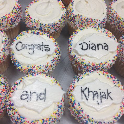 Shopstyle cupcakes with hand written plaques Writing On Cupcakes, Cupcake Quotes, Hand Written, Handwriting, Writing