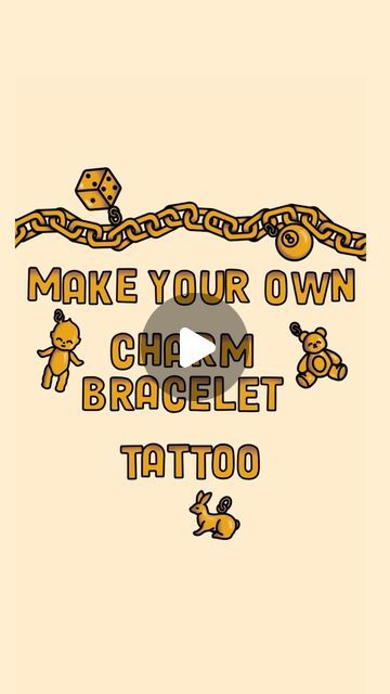 Hannah Lunn Tattoo 🕷♥️ on Instagram: "Make your own charm bracelet tattoo - an easy how to guide with over 50 predrawn charms ♥️ Chain tattoos are perfect for any placement and great to fill gaps too! Drop me an email to book yours, I’d love to make some more charms and chains based off your ideas!  Thanks so much ♥️ . . . . #charmbracelets #charmbracelet #charmbracelettattoo  #liverpooltattoo #liverpooltattooartist #manchestertattoo #uktattoo #uktattooartist #tattoouk #traditionaltattoo #traditionaltattoos #tradtattoos #traditionaltattooflash #tattooartist #tattooflash #tattooideas" Chain Tattoos, Charm Bracelet Tattoo, Liverpool Tattoo, Charm Tattoo, Tattoo Uk, Chain Tattoo, Bracelet Tattoo, Chest Tattoo Men, Tattoo Bracelet