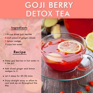 Goji Berry Tea Recipe, Goji Berries Recipes, Berry Tea Recipe, Tcm Recipes, Goji Berry Tea, Goji Berries Benefits, Goji Berry Recipes, Medicinal Herbs Remedies, Dried Goji Berries