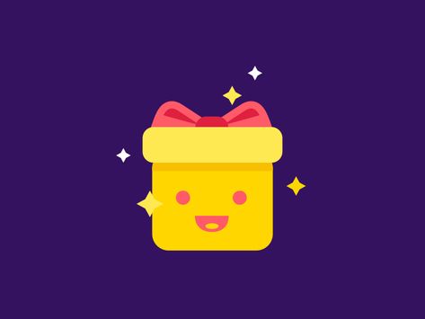 Jumping gift box by Selicon on Dribbble Gift Box Animation, Box Animation, Gift Animation, Game Gif, Gift Icon, Birthday Email, Gift Box Ideas, Adventure Time Characters, Stunning Nails