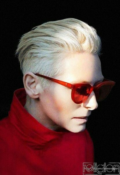 Bleach Hair Ideas, Bleach Hair, Tilda Swinton, Diane Kruger, Gentle Monster, Michelle Williams, Penteado Cabelo Curto, Short Pixie Haircuts, Bleached Hair