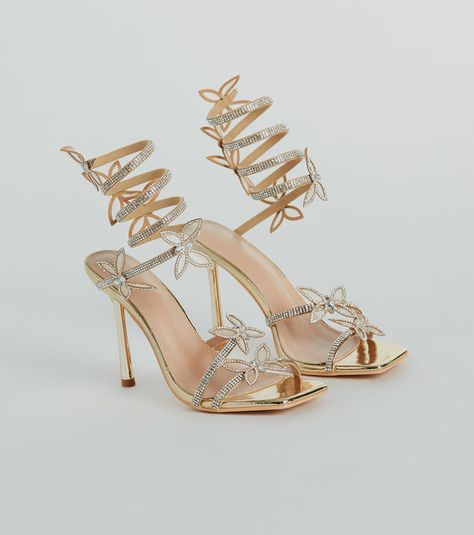 Gold Prom Shoes, Homecoming Heels, Butterfly Heels, Homecoming Shoes, Delicate Butterfly, Yellow Heels, Butterfly Decor, Prom Heels, Butterfly Kisses